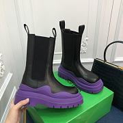 Kitlife Bottega Veneta Lug Chunky Sole Boots Purple - 6