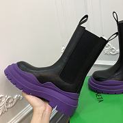 Kitlife Bottega Veneta Lug Chunky Sole Boots Purple - 5