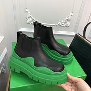 Kitlife Bottega Veneta Lug Chunky Sole Short Chelsea Boots Grass - 1