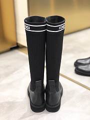 Kitlife Fendi Boots With FF Embroidered Socks Black | Size 35 – 40  - 6