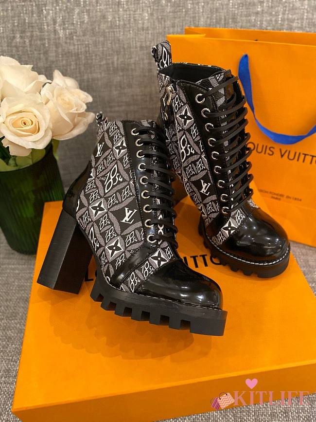 Kitlife Louis Vuitton Star Trail Ankle Boots 8cm Gray | Size 35 - 39 - 1