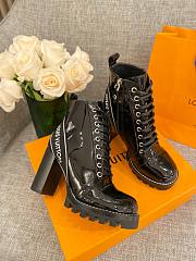 Kitlife Louis Vuitton Patent Leather Ankle Boots 9cm Black | Size 35 - 39 - 1