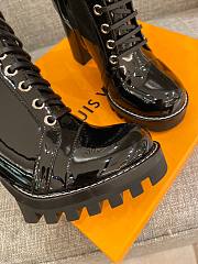 Kitlife Louis Vuitton Patent Leather Monogram Ankle Boots 9cm Black | Size 35 - 39 - 4