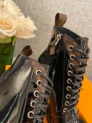 Kitlife Louis Vuitton Patent Leather Monogram Ankle Boots 9cm Black | Size 35 - 39 - 3