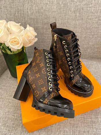 Kitlife Louis Vuitton Star Trail Ankle Boots 9cm in Brown Monogram | Size 35 - 39