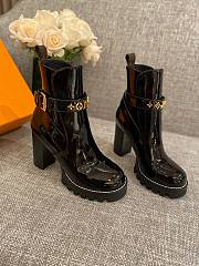 Kitlife Louis Vuitton Star Trail Ankle Boots 9cm Shiny Leather Black | Size 35 - 39 - 2