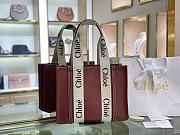 Kitlife Chloe Woody Tote Bag Full Leather Dark Brwon - 7565# – 37x26x12cm - 1