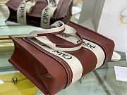 Kitlife Chloe Woody Tote Bag Full Leather Dark Brwon - 7565# – 37x26x12cm - 6