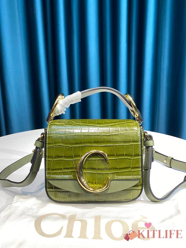 Kitlife Chloe C Double Carry Bag Green – 16.5x5x14 cm - 1
