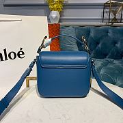 Kitlife Chloe C Double Carry Bag In Shiny & Suede Calfskin Blue – 16.5x5x14 cm - 3