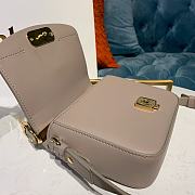 Kitlife Chloe C Double Carry Bag In Shiny & Suede Calfskin Grey – 16.5x5x14 cm - 6