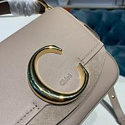 Kitlife Chloe C Double Carry Bag In Shiny & Suede Calfskin Grey – 16.5x5x14 cm - 3