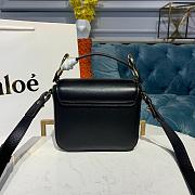 Kitlife Chloe C Double Carry Bag In Shiny & Suede Calfskin Black – 16.5x5x14 cm - 5