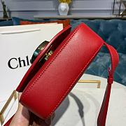 Kitlife Chloe C Double Carry Bag In Shiny & Suede Calfskin Red – 16.5x5x14 cm - 5