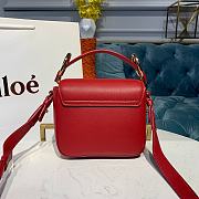 Kitlife Chloe C Double Carry Bag In Shiny & Suede Calfskin Red – 16.5x5x14 cm - 2