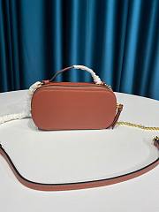 Kitlife Chloe C Vanity Bag In Shiny Calfskin Sepia Brown – 6040 – 19x10x7 cm - 6