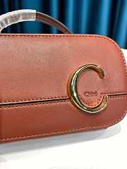 Kitlife Chloe C Vanity Bag In Shiny Calfskin Sepia Brown – 6040 – 19x10x7 cm - 4