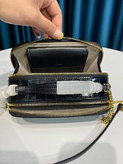 Kitlife Chloe C Vanity Bag Crocodile Leather Black – 6040 – 19x10x7 cm - 2