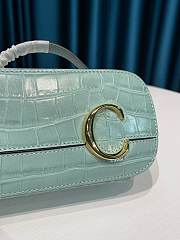 Kitlife Chloe C Vanity Bag Crocodile Leather Light Cloud – 6040 – 19x10x7 cm - 5
