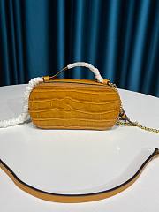 Kitlife Chloe C Vanity Bag Crocodile Leather Yellow – 6040 – 19x10x7 cm - 4