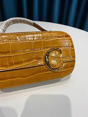 Kitlife Chloe C Vanity Bag Crocodile Leather Yellow – 6040 – 19x10x7 cm - 2