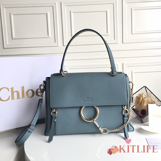 Kitlife Chloe Faye Shoulder Bag Small Blue – 1322# – 28x22x11cm - 1