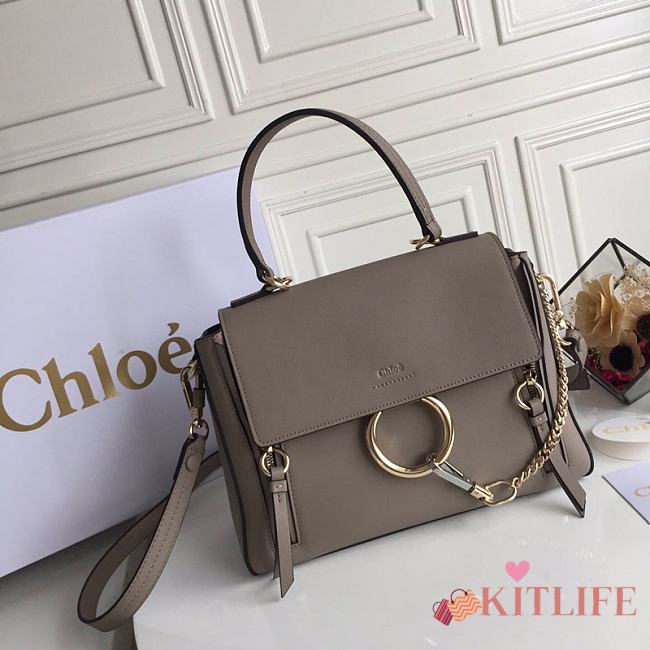 Kitlife Chloe Faye Shoulder Bag Small Gray – 1322# – 28x22x11cm - 1