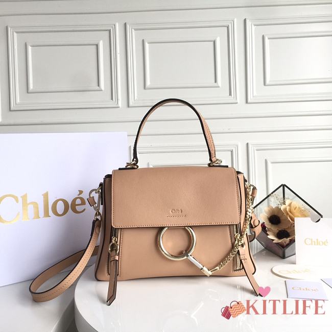 Kitlife Chloe Faye Shoulder Bag Small Beige – 1322# – 28x22x11cm - 1