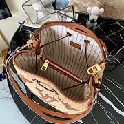 Kitlife Louis Vuitton Neonoe Bucket Bag Woven Monogram Raffia fabric Apricot - M57704 - 26 x 26 x 17.5 cm - 2