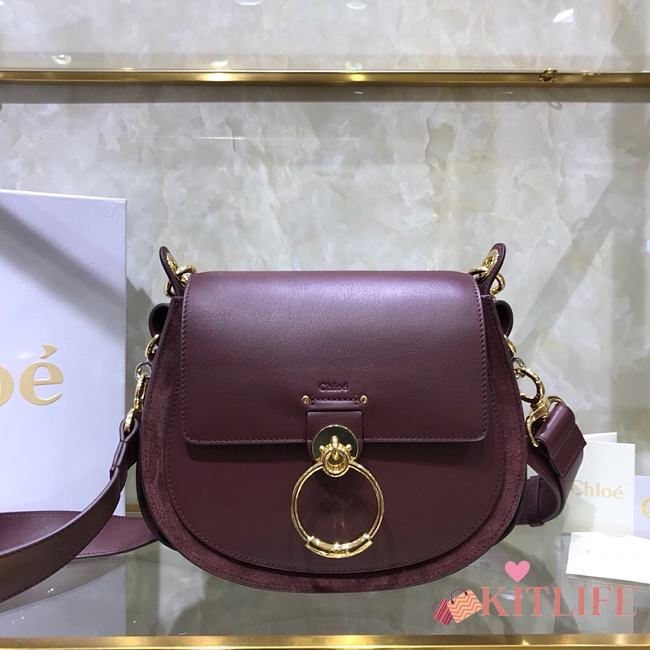 Kitlife Chloe Medium Tess Bag Burgundy – S1152 – 26x22x8cm - 1