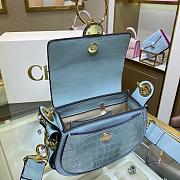 Kitlife Chloe Small Tess Crocodile Blue – S1152 – 20.5x18.5x7.5 cm - 6