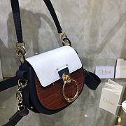 Kitlife Chloe Small Tess Crocodile Blue/White/Brown – S1152 – 20.5x18.5x7.5 cm - 4