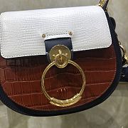 Kitlife Chloe Small Tess Crocodile Blue/White/Brown – S1152 – 20.5x18.5x7.5 cm - 2