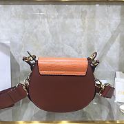 Kitlife Chloe Small Tess Crocodile Green/Orange/Brown – S1152 – 20.5x18.5x7.5 cm - 5