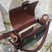 Kitlife Chloe Small Tess Crocodile Green/Orange/Brown – S1152 – 20.5x18.5x7.5 cm - 3
