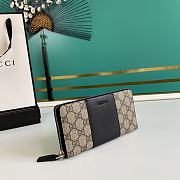 Kitlife Gucci GG Supreme Zippy Wallet Beige/Ebony – 451249 – 19x10x2cm - 4