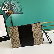 Kitlife Gucci GG Supreme Clutch Beige/Ebony – 495017 – 30.5x21x1.5cm - 6