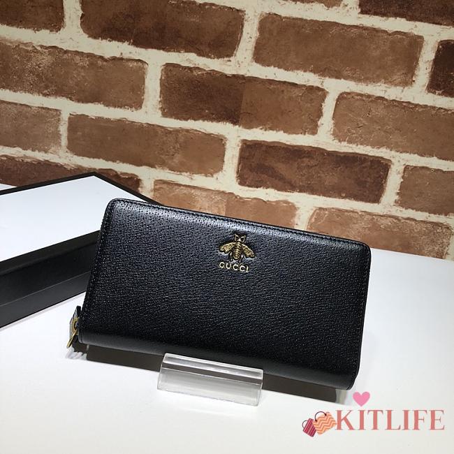 Kitlife Gucci Long Wallet Black – 523667 – 19x10.5x2.5cm - 1