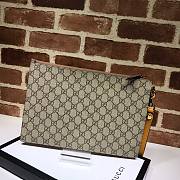 Kitlife Gucci Clutch GG Supreme Ebony/Beige – 473956 –30x20cm - 4