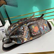 Kitlife Gucci GG Supreme Backpack Donal Duck Brown – 645051 – 44x34.5x12.5cm - 4