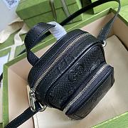 Kitlife Gucci GG Embossed Mini Bag Black – 658553 – 11.5×17×4cm - 6