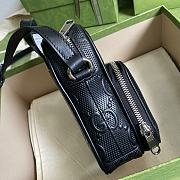 Kitlife Gucci GG Embossed Mini Bag Black – 658553 – 11.5×17×4cm - 4