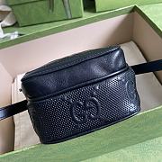 Kitlife Gucci GG Embossed Mini Bag Black – 658553 – 11.5×17×4cm - 3