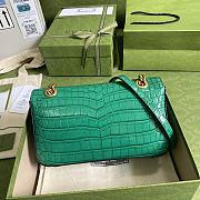 Kitlife Gucci GG GG Marmont Green Crocodile Pattern – 443497 – 26x15x7cm - 4