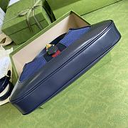 Kitlife Gucci Jackie 1961 Navy Blue Ophidia – 636709 – 28x19x4.5cm - 6