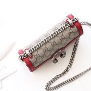 Kitlife Gucci Dinonysus GG Supreme Beige/Ebony Red Leather Trim – 421970 – 20x15.5x5cm - 4