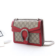 Kitlife Gucci Dinonysus GG Supreme Beige/Ebony Red Leather Trim – 421970 – 20x15.5x5cm - 3