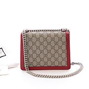 Kitlife Gucci Dinonysus GG Supreme Beige/Ebony Red Leather Trim – 421970 – 20x15.5x5cm - 2