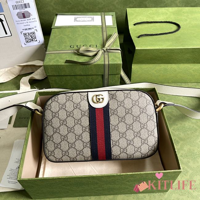 Kitlife Gucci Ophidia Camera Bag Beige/ebony GG Supreme Canvas – 681064 – 21x14x7cm - 1