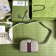 Kitlife Gucci Ophidia Camera Bag Beige/ebony GG Supreme Canvas – 681064 – 21x14x7cm - 5